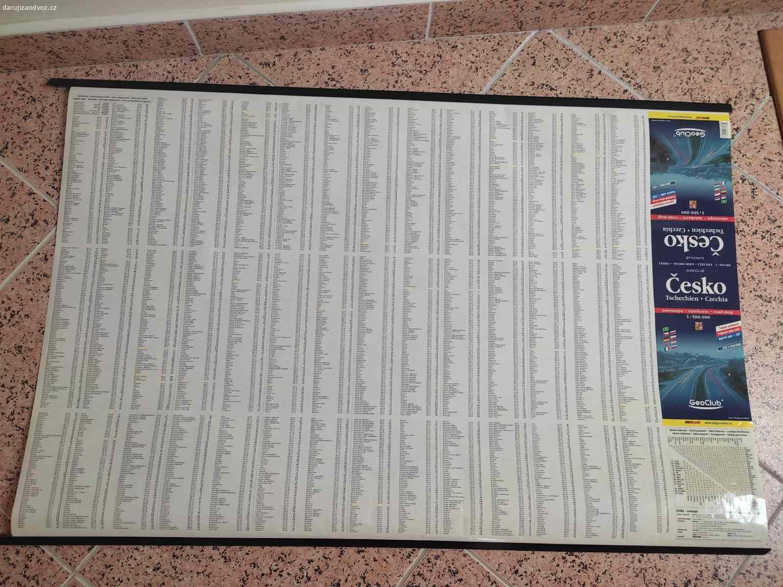 REZERVACE NÁSTĚNNÁ MAPA ČR. Automapa, rok vydání 2005. Včetně dvou závěsných plastových háčků.

Rozměr cca: 100 x 64,5 cm.