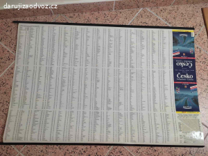 REZERVACE NÁSTĚNNÁ MAPA ČR