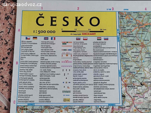 REZERVACE NÁSTĚNNÁ MAPA ČR