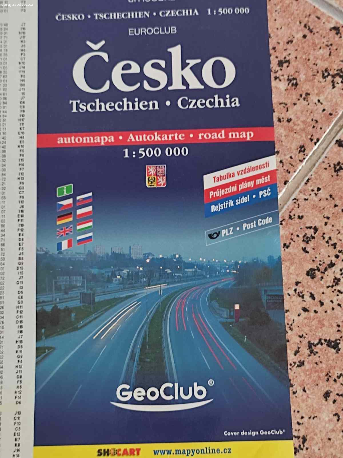 REZERVACE NÁSTĚNNÁ MAPA ČR. Automapa, rok vydání 2005. Včetně dvou závěsných plastových háčků.

Rozměr cca: 100 x 64,5 cm.