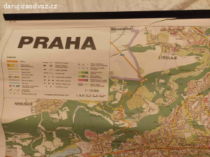 Nástěnná mapa Prahy