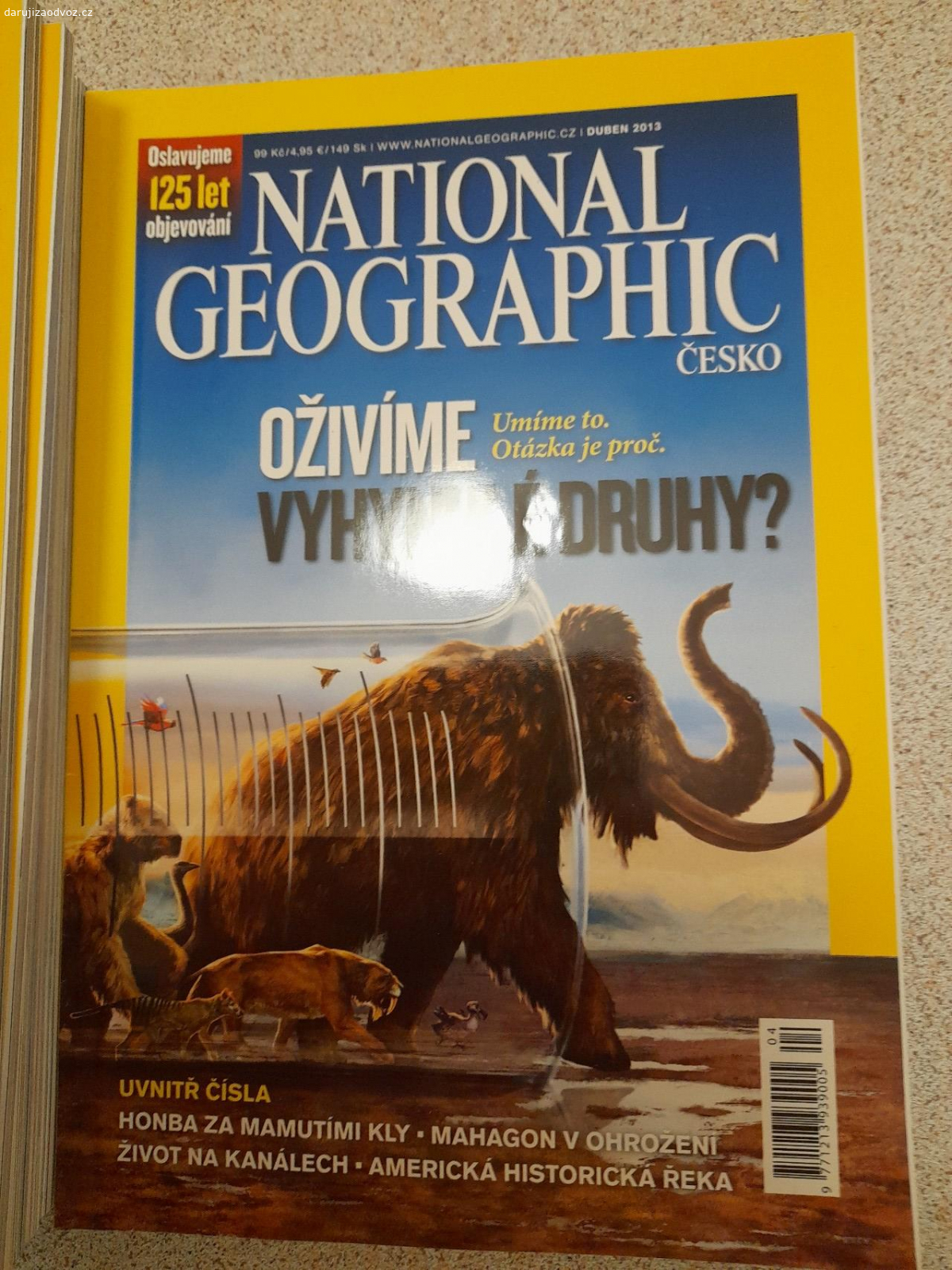 National Geographic časopisy. Daruji časopisy NG z let 2013, 2015, 2016 ad.

Vyzvednutí ul. Hrdlořezská, Praha 9.