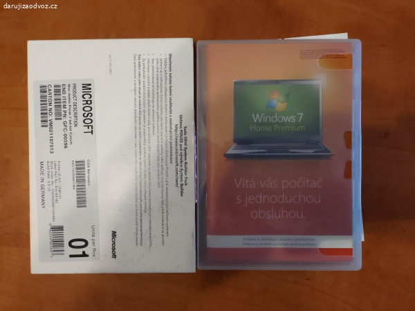 Originální Windows 7 dvd
