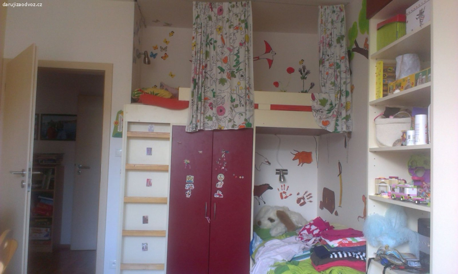 Palandy pro děti, 190 cm, do rohu