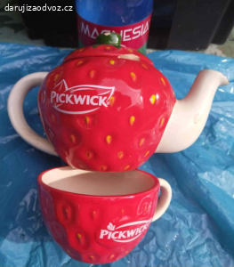 Pickwick konvice na čaj s víčkem a hrnek