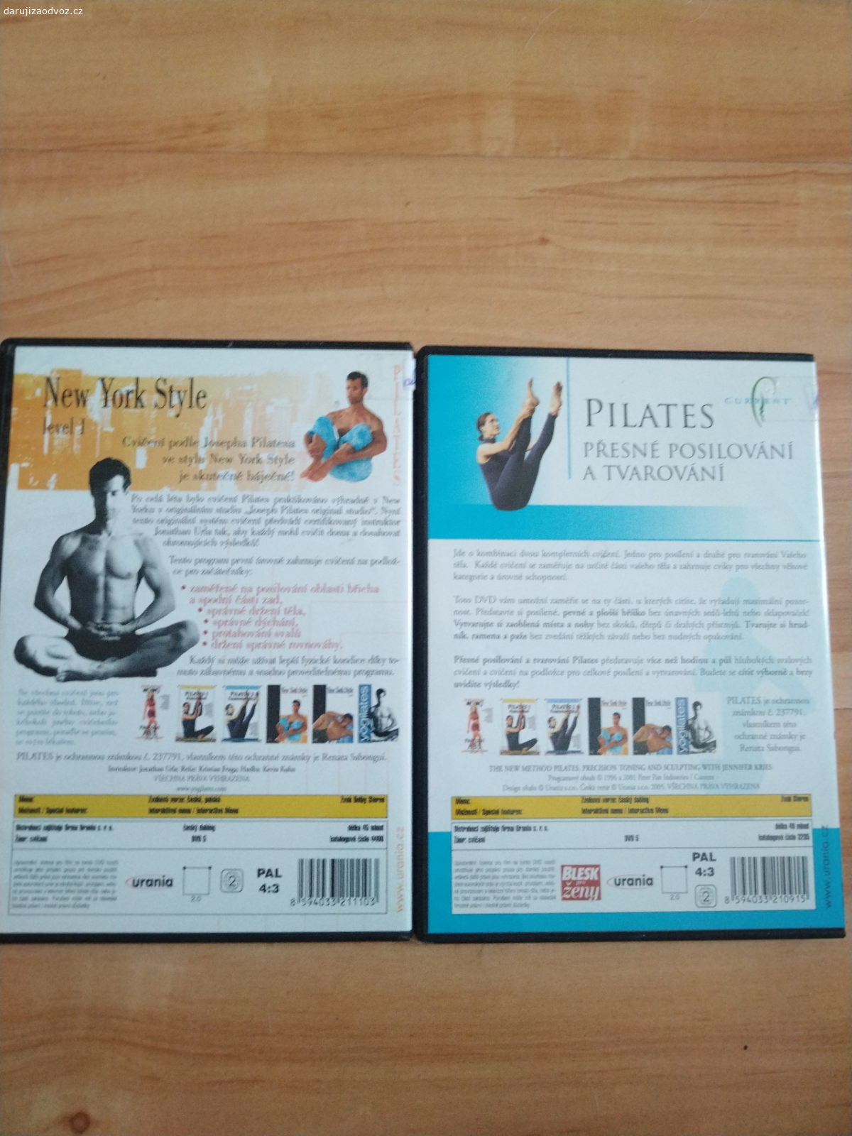 Pilates - dvě DVD. Daruji zdarma za odvoz dvě DVD cvičení pilates. Předám v Praze 10 Strašnice, nikam nenosím neposílám, rovnou napište kdy můžete přijet, uvítám rychlé jednání.