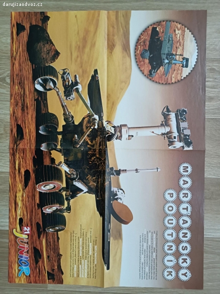 Plakát Marťanský poutník. Plakát má rozměry 41,5 ×58cm. Je z časopisu 21.století Junior.