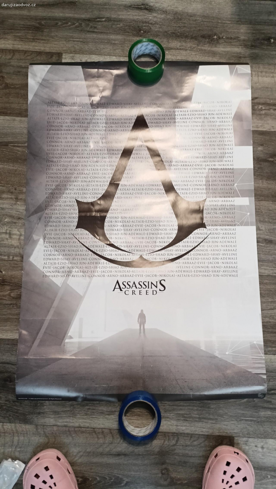 plakáty za odvoz. Nabízím velké plakáty za odvoz s motivem Assassin's creed a game of Thrones. Jsou poškozené ale někomu mi mohli ještě udělat radost.  Nabízím všechny dohromady. Pro domluvení případně pošlete SMS. ( :