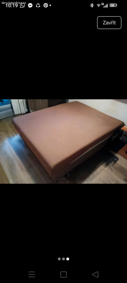 postel 140 x 200 s úložným prostorem