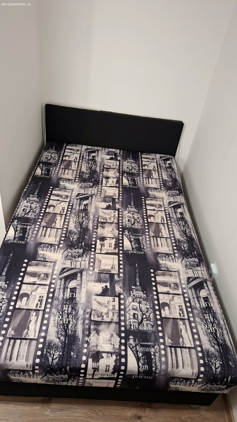 Postel s úložným prostorem 120x200. Postel s úložným prostorem 120x200 cm, odvoz Rybitví, Pardubice.