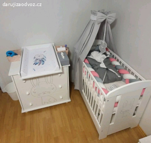 Postýlka se šuplíkem + matrace