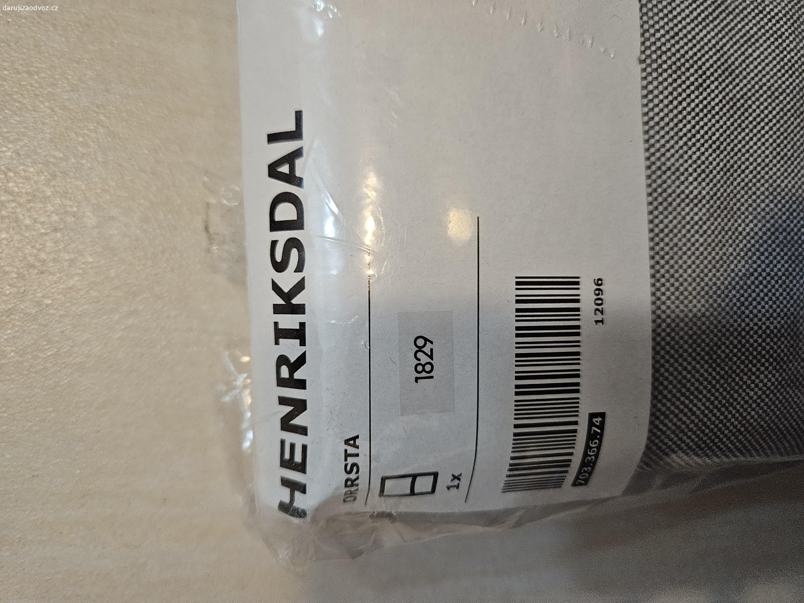 Potah na židli. Šedý potah na židli- IKEA - 1x