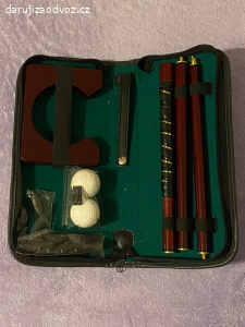 Přenosná golfová patovací sada (putter set)