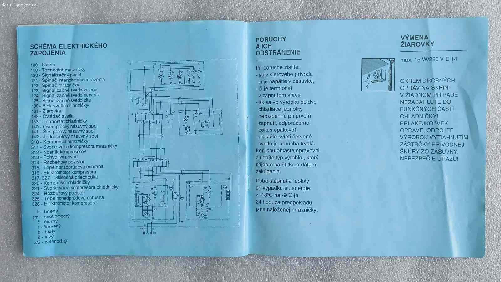 PRO SBĚRATELE - Starý návod CALEX CM-3X5. Originál návod od výrobce CALEX Zlaté Moravce a.s.

Bez vážného poškození, jen mírný přehyb v pravé části.

Kombinovaná chladnička s mrazničkou CM305 / CM345 / CM355