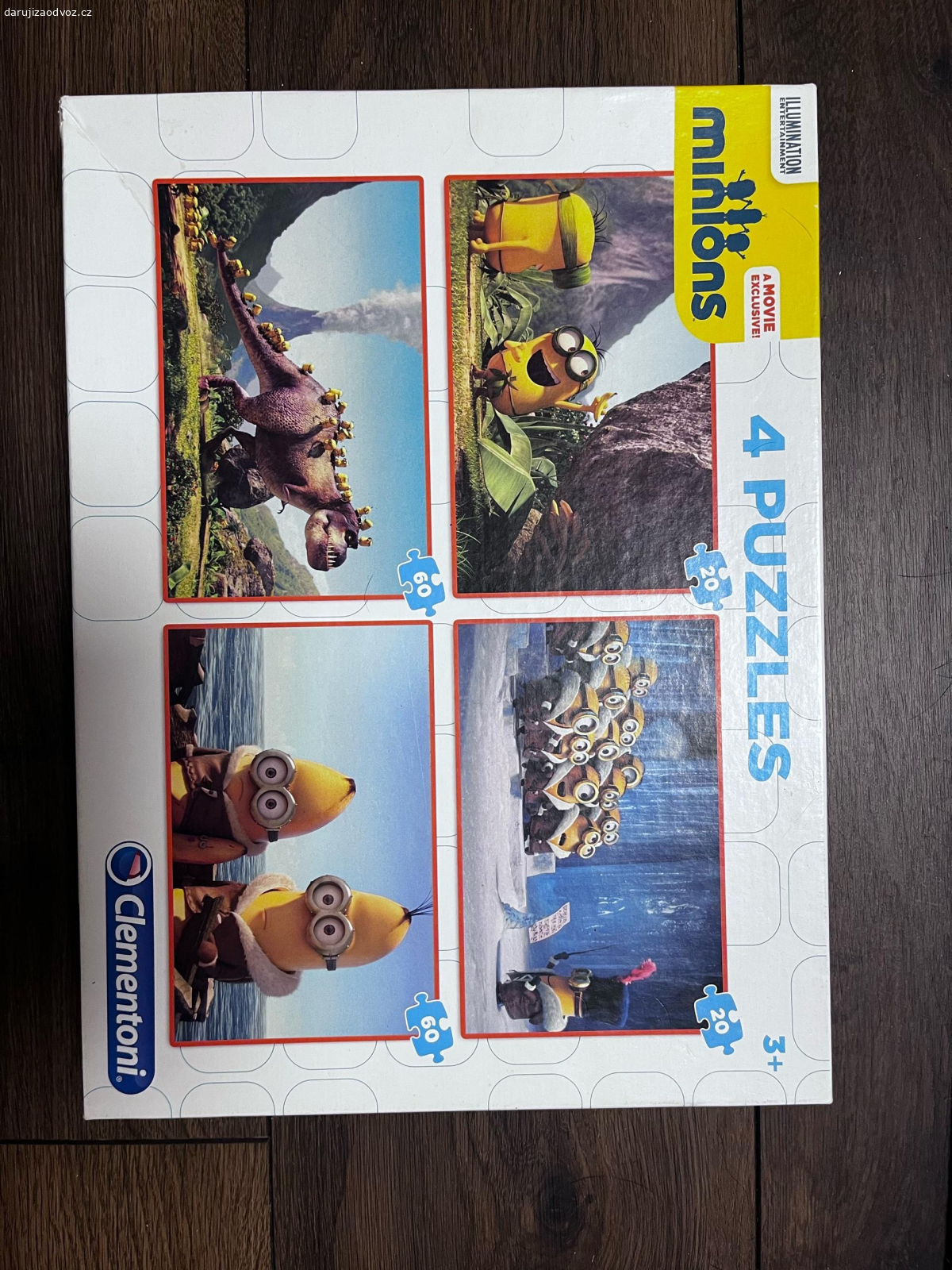 puzzle/hry. dětské puzzle Mimoni, Auta a hra do auta Auta