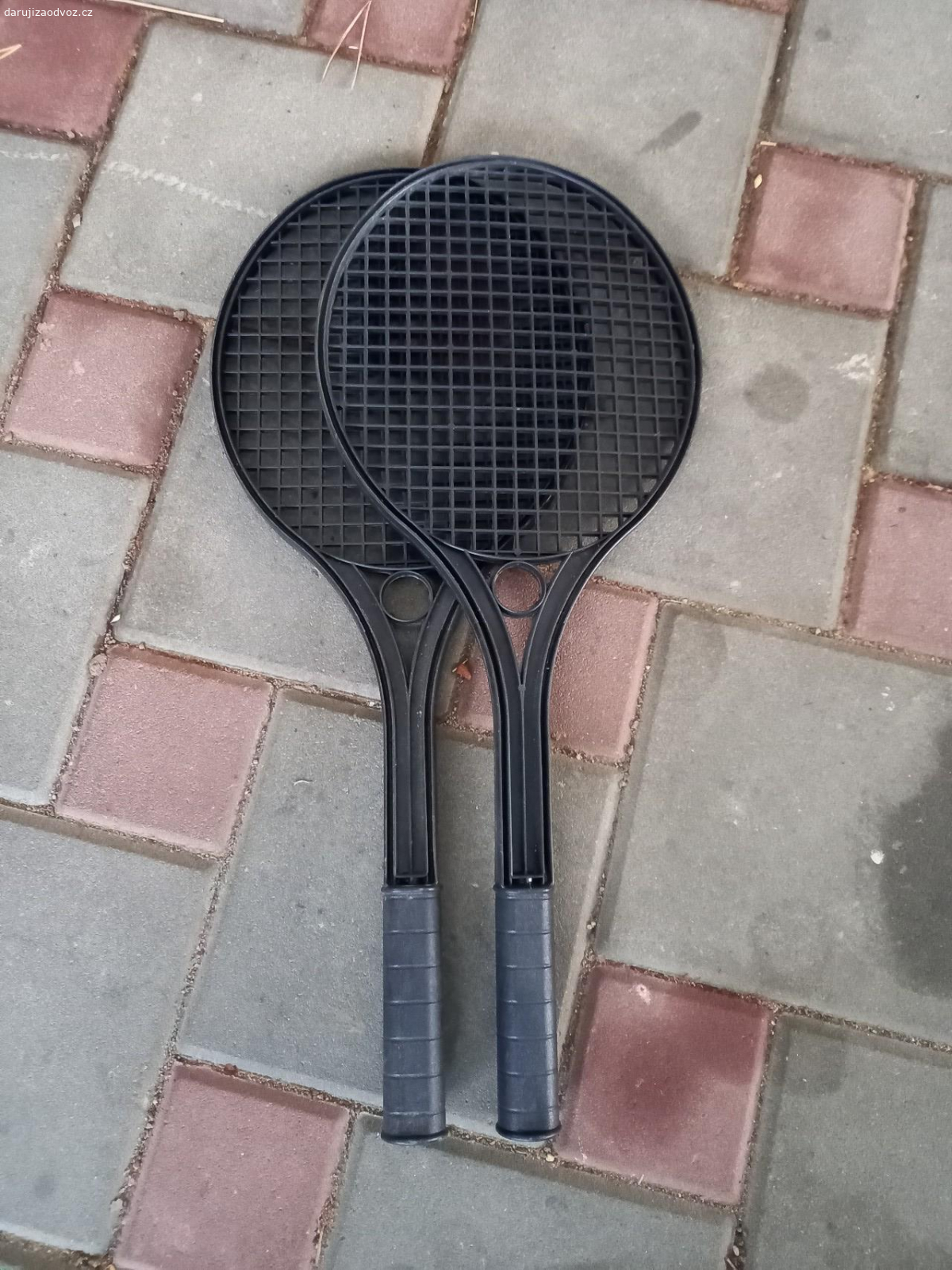 Rakety na soft (líný) tenis. černé