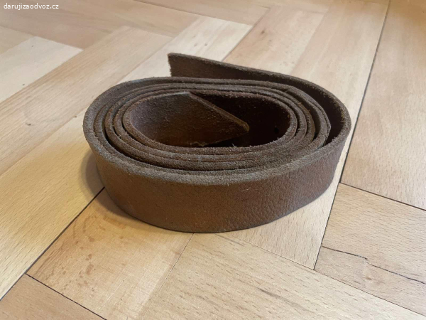 Kožený řemen - šířka 4 cm