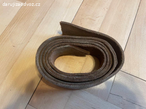 Kožený řemen - šířka 4 cm