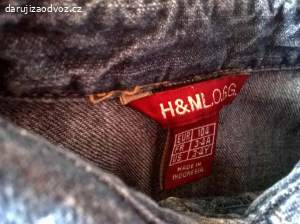 Riflové šaty / šatičky H&M vel. 104, 3-4 roky