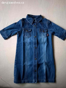 Riflové šaty / šatičky H&M vel. 104, 3-4 roky