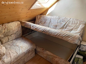 Rohova pohovka gauč rozkládací s postelí