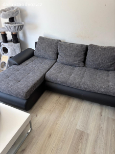 ROHOVÁ SEDAČKA / GAUČ kůže + textil