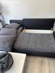 ROHOVÁ SEDAČKA / GAUČ kůže + textil