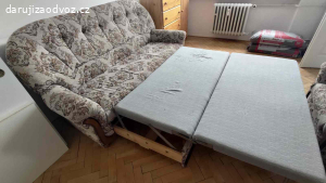 Rozkládací sedačka, 2x křeslo