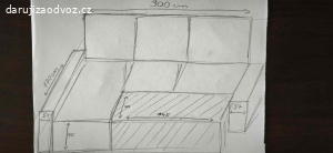 Rozkládací sedačka za odvoz