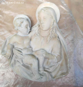 Sádrový odlitek Madonny s dítětem