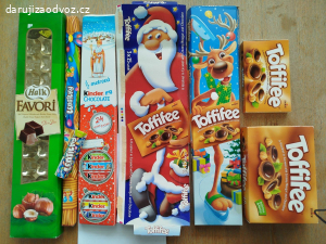 sbírka čokoládových obalů