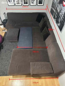 Sedací souprava do U, rozkládací, Praha 8 Bohnice