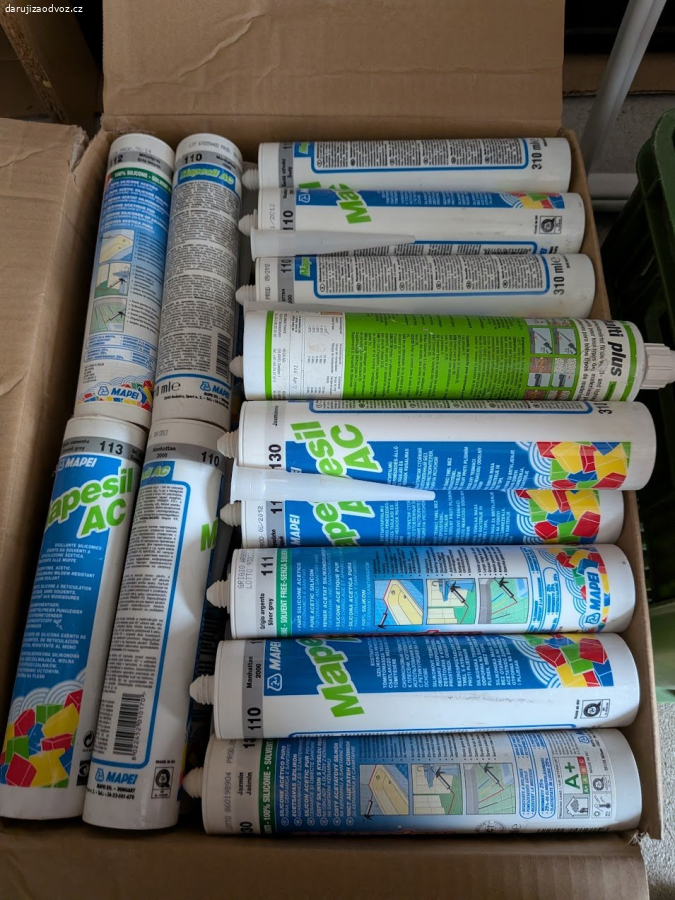 Silikony Mapei různé barvy