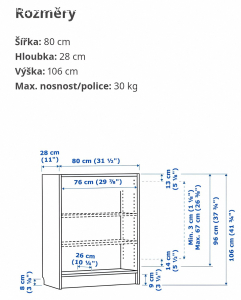 Skříňka IKEA ze sestavy Billy