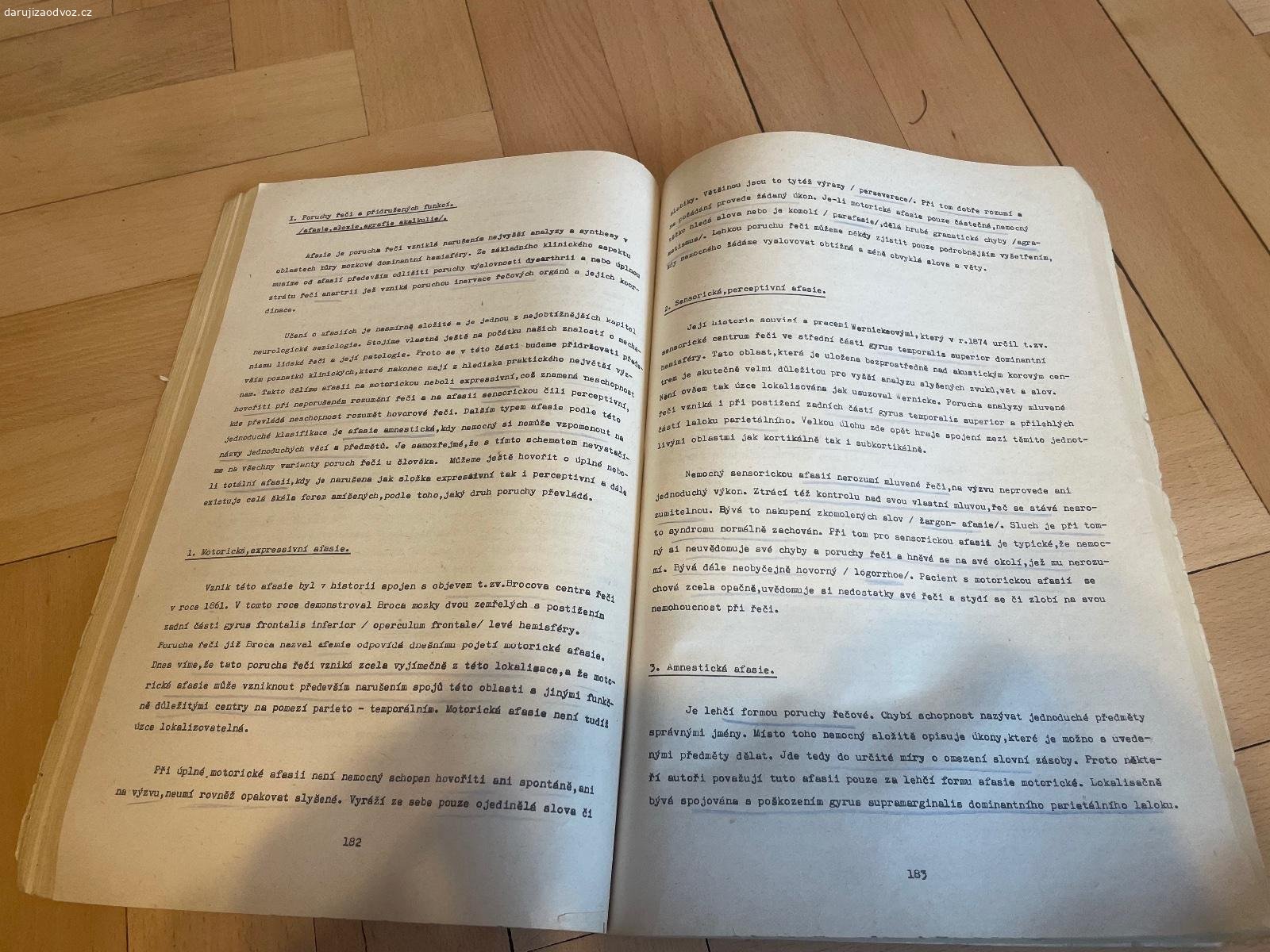Skripta ZÁKLADY OBECNÉ NEUROLOGIE - Vymazal a kol.. Daruji skripta ZÁKLADY OBECNÉ NEUROLOGIE - Josef Vymazal a kolektiv. Vhodné pro VŠ studenty medicíny Univerzity Karlovy v Praze - Všeobecné lékařství. Bez vad. K vyzvednutí po předchozí domluvě na Praze 4. Lze zaslat i Zásilkovnou při platbě předem. Daruji další věci za ODVOZ viz. inzeráty!