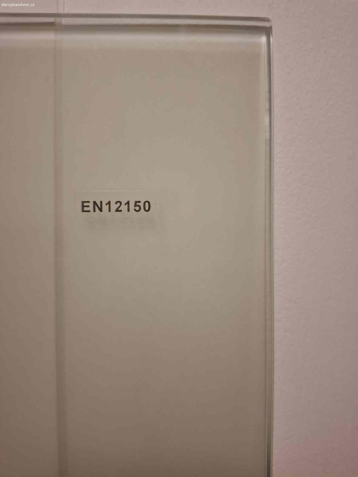 Sprchová stěna. Sprchová stěna mléčné sklo 200x120.