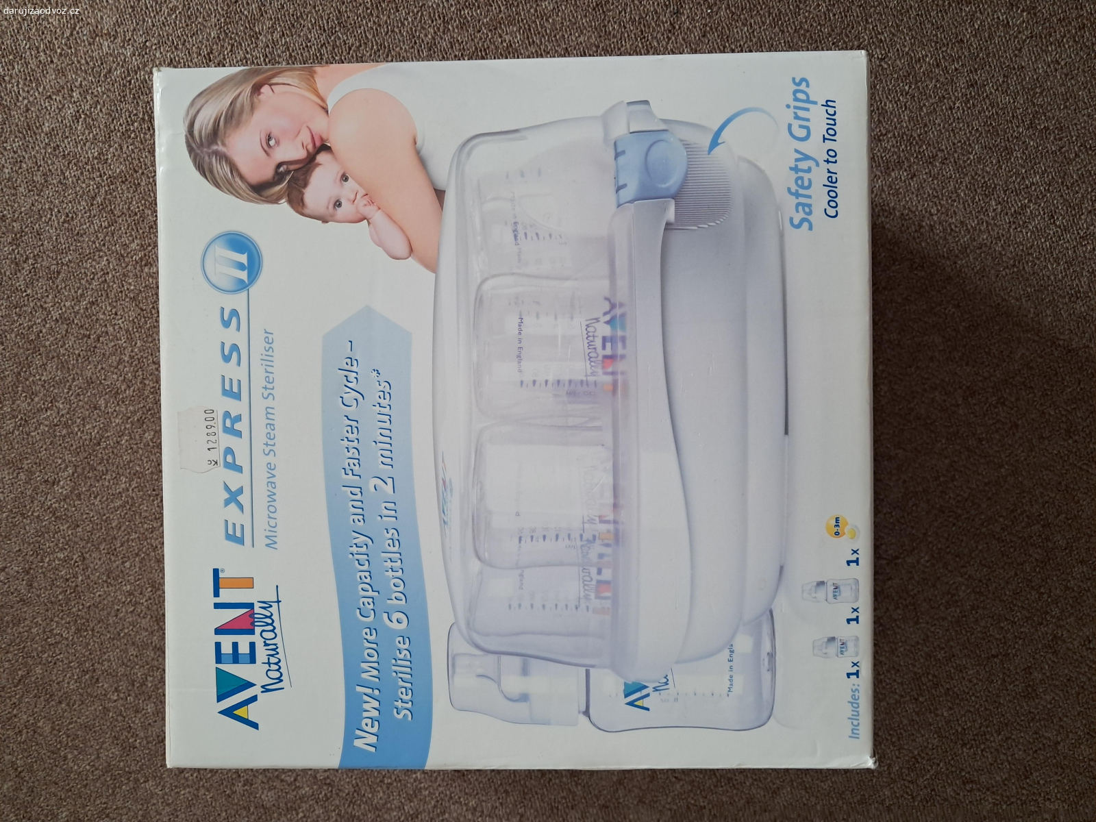 Sterilizator a 2 koj.lahve. Za odvoz daruji parni sterilizator do mikrovlnne trouby, na kojenecke lahve, dudliky atd. K tomu take dve kojenecke lahvicky.
Ocenime treba domaci marmeladu ale neni podminkou :)