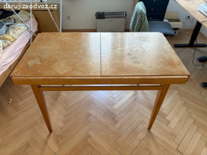 Stůl dřevěný rozkládací 74x130