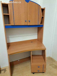 Stůl se skříní a pojízdným šuplíkem