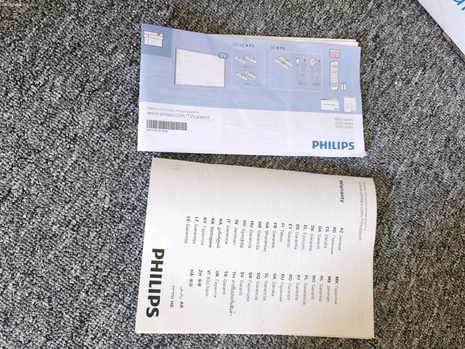 televize Philips - chybí kabel. daruji televizi Philips, nevím jestli je funkční, chybí napájecí kabel, ale měla by být v pořádku.