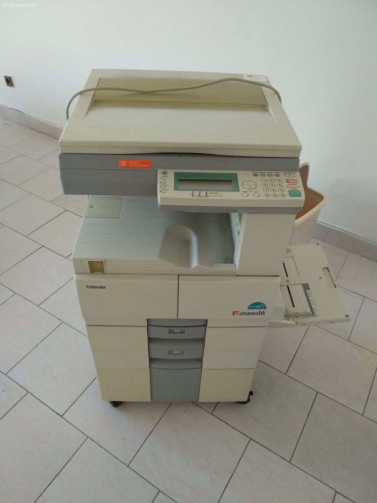 Tiskárna Toshiba DP-1600. Daruji za odvoz - tiskárna funkční dlouho nepoužívaná tisk A3.