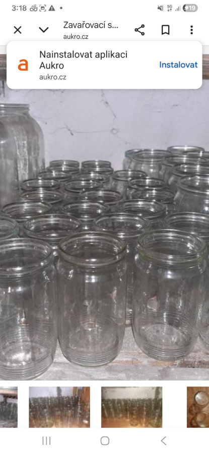 Zavařovací sklenice malé od 0.35 L a střední