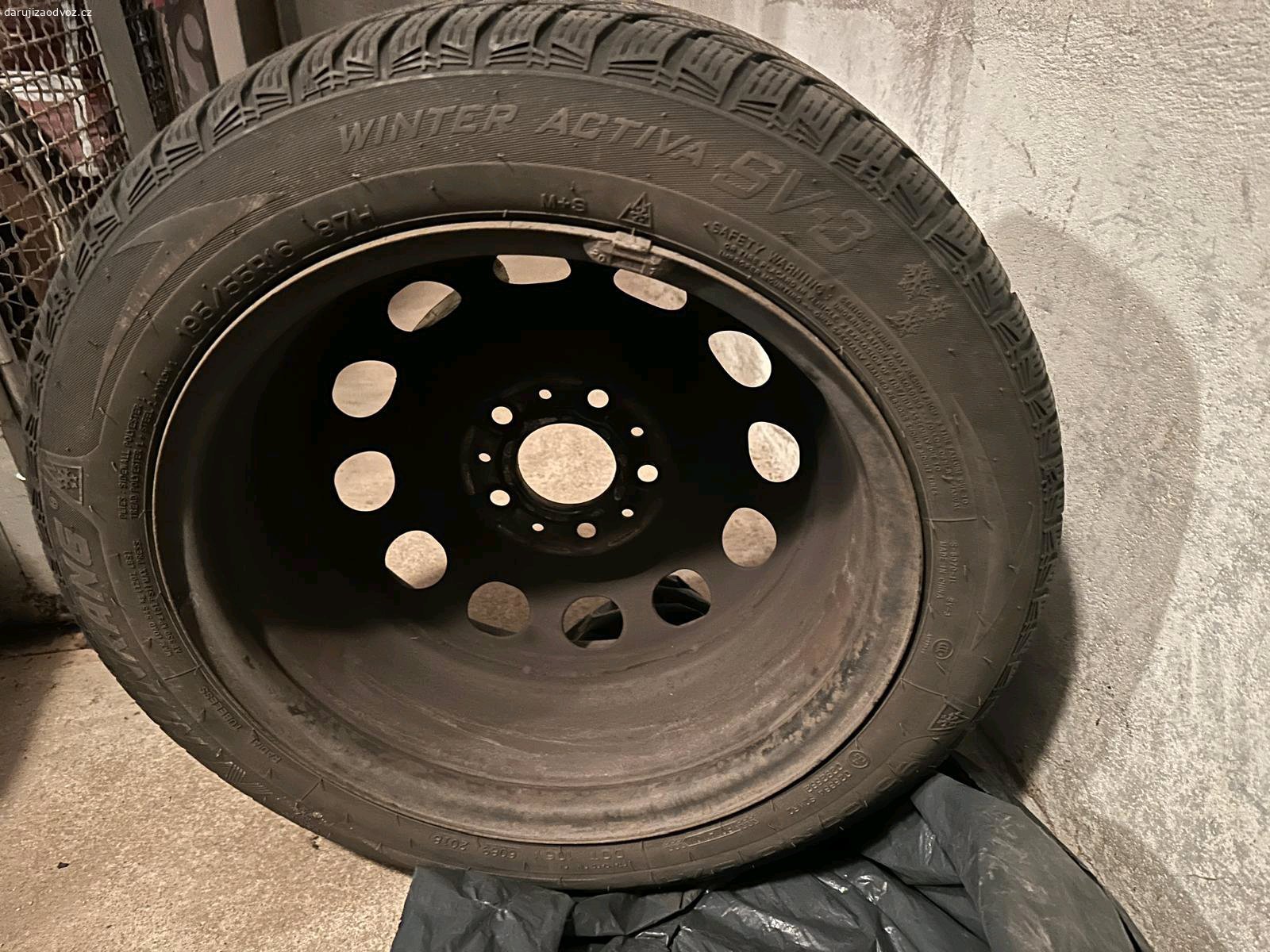 Zimní kola na BMW zdarma. 195/55/R16 87H Dot 2018, plechové disky 5x120
